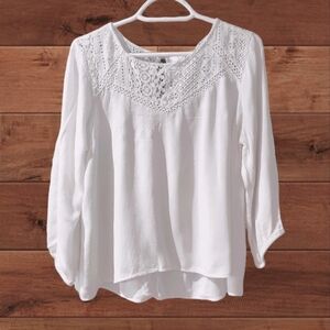 Bojo embroidered long sleeve top- M
